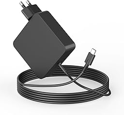 65W USB C Charger, Laptop Charger, Type-C Power Adapter Compatible with Huawei Matebook, Spectre, Lenovo ThinkPad, MacBook Pro/Air, HP, ASUS Chromebook, Google, Xiaomi