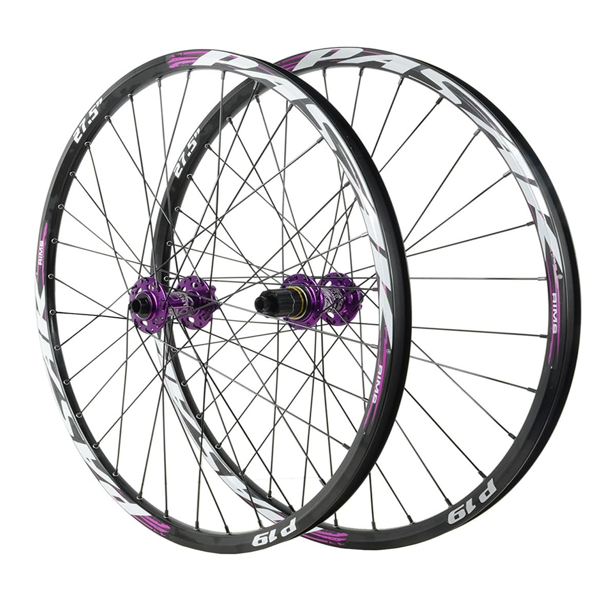 Set Di Ruote For Mountain Bike 26" 27.5" 29" 12*100/12*142mm Freno A Disco | Adatto A Pneumatici 1,25-2,25", For Cassette A 7-12 Velocità, 120 Scatti, Perno Passante, HG Mozzo