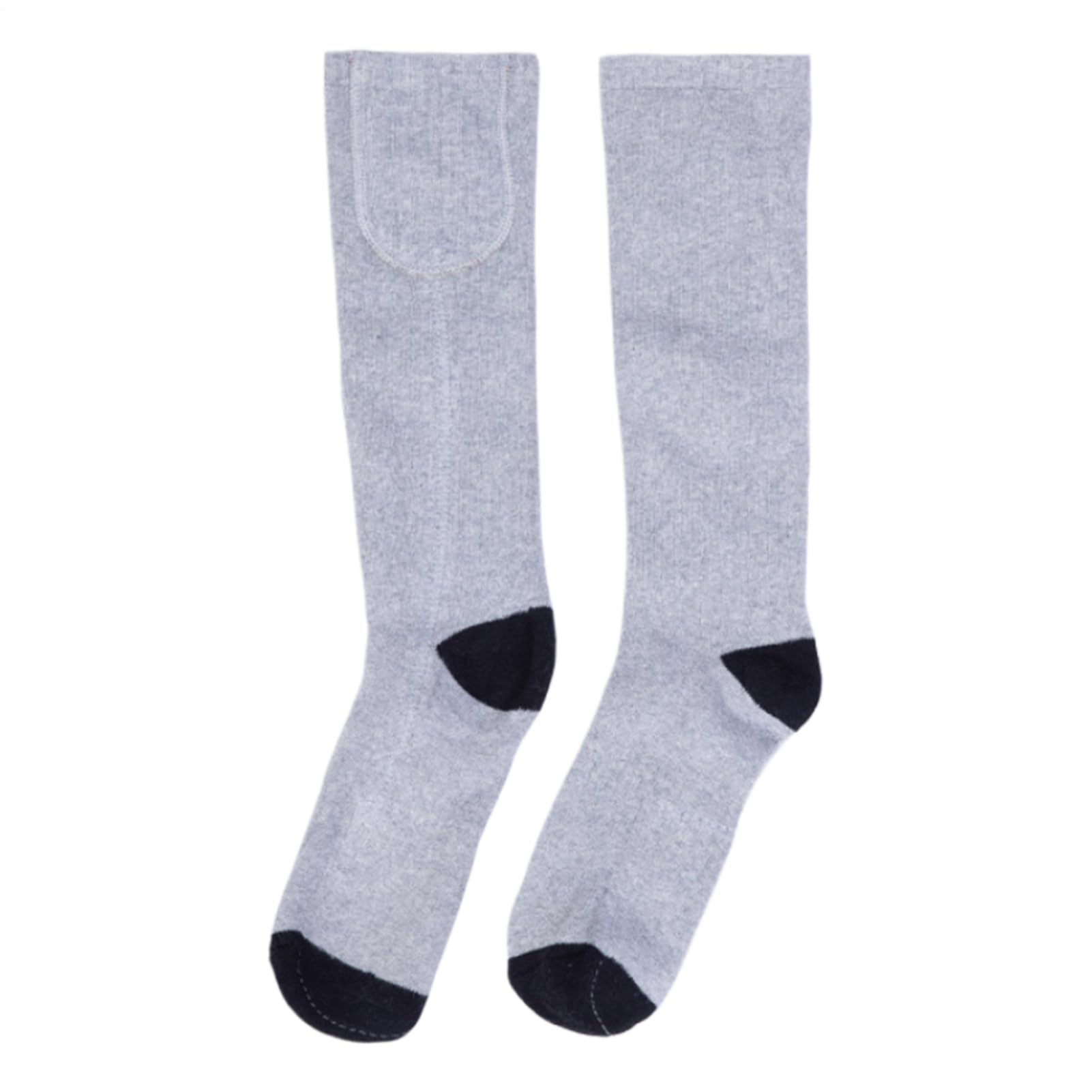 Chaussettes chauffantes – Chauffe-pieds rechargeables 2200 mAh pour temps froid | Chaussettes thermiques USB en coton avec 3 niveaux de chaleur antidérapants pour le ski, l'équitation, le camping, la