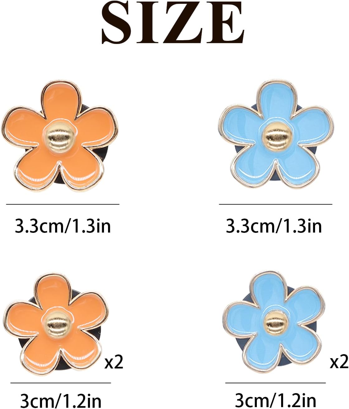 ORIESSE Flower Car Accessories,6pcs Daisy Car Air Freshener Vent Clips image 3