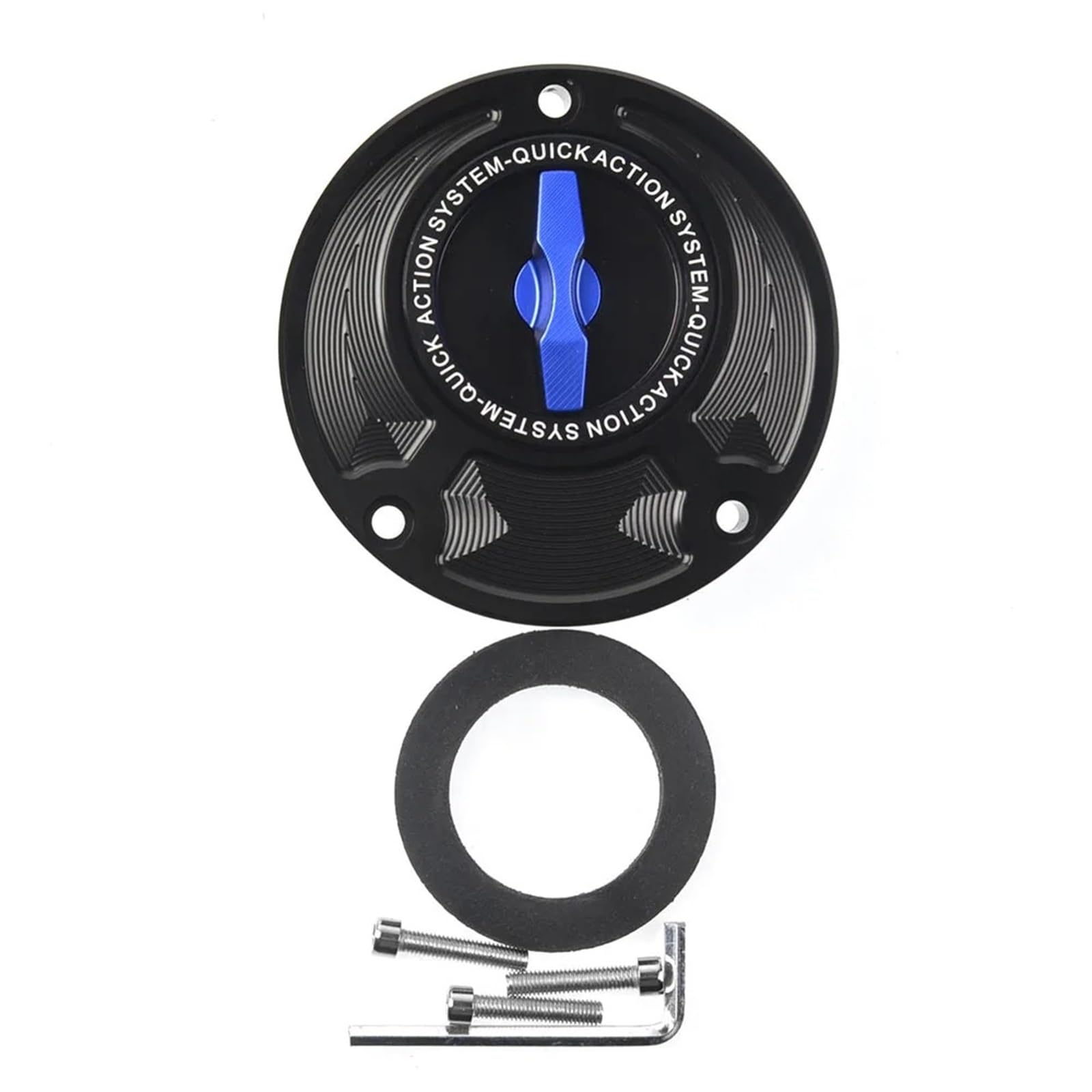 Pasuje do Yamaha R1 R6 FZ6 MT-01 MT-03 Mt07 MT-09 MT-10 MT-25 CNC aluminium Keyless pokrywa zbiornika paliwa