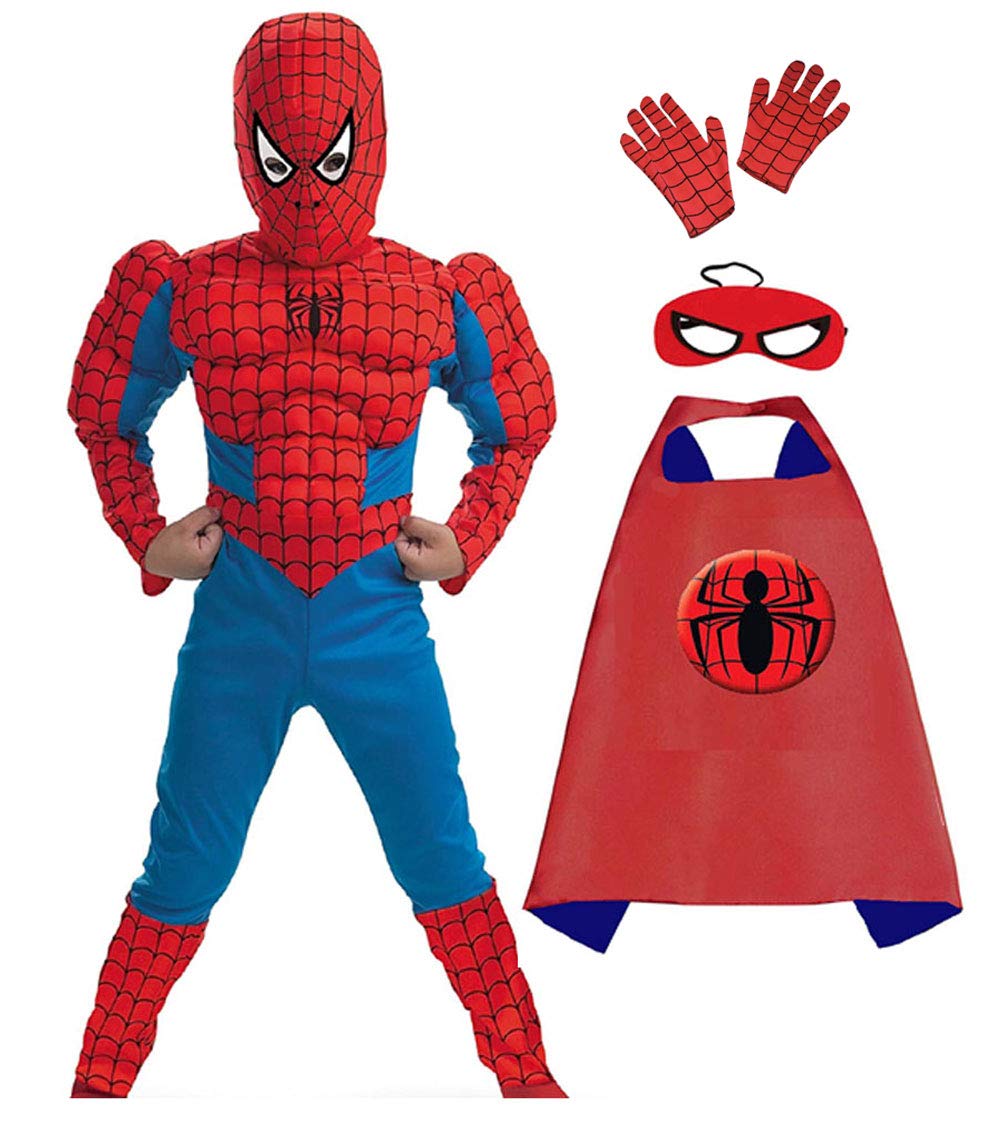 FANCY TRADERS Superhero Muscle Fancy dress Costumes for Kids (Top+Bottom+Mask+Gloves+Cape) (6 Years - 7 Years) (B0BTP6NZKR) Amazon Price History, Amazon Price Tracker