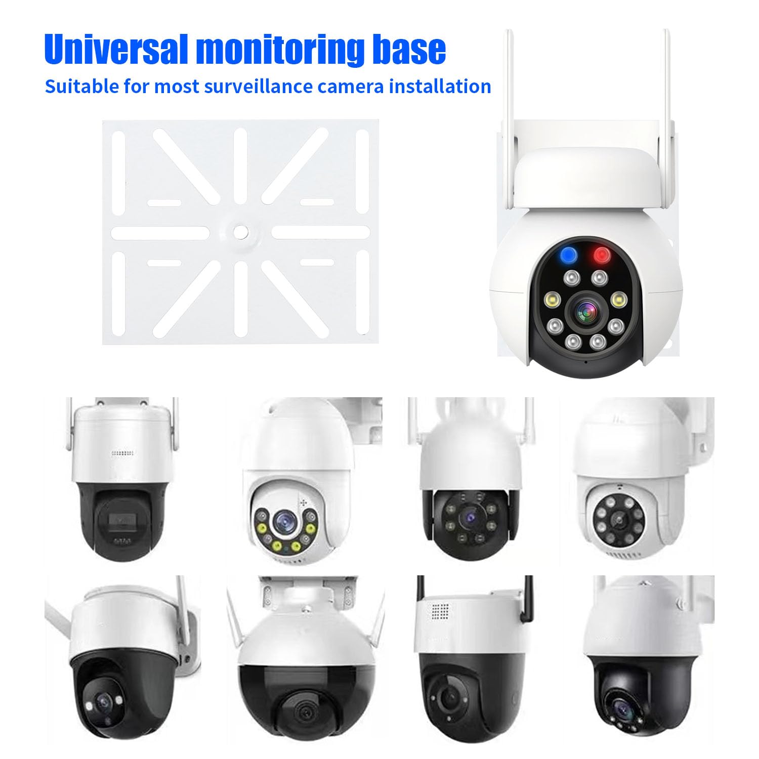 Support Camera Exterieur Extensible Support d'angle Camera Exterieur Universel Support Caméra Extérieur en Métal pour Camera de Surveillance