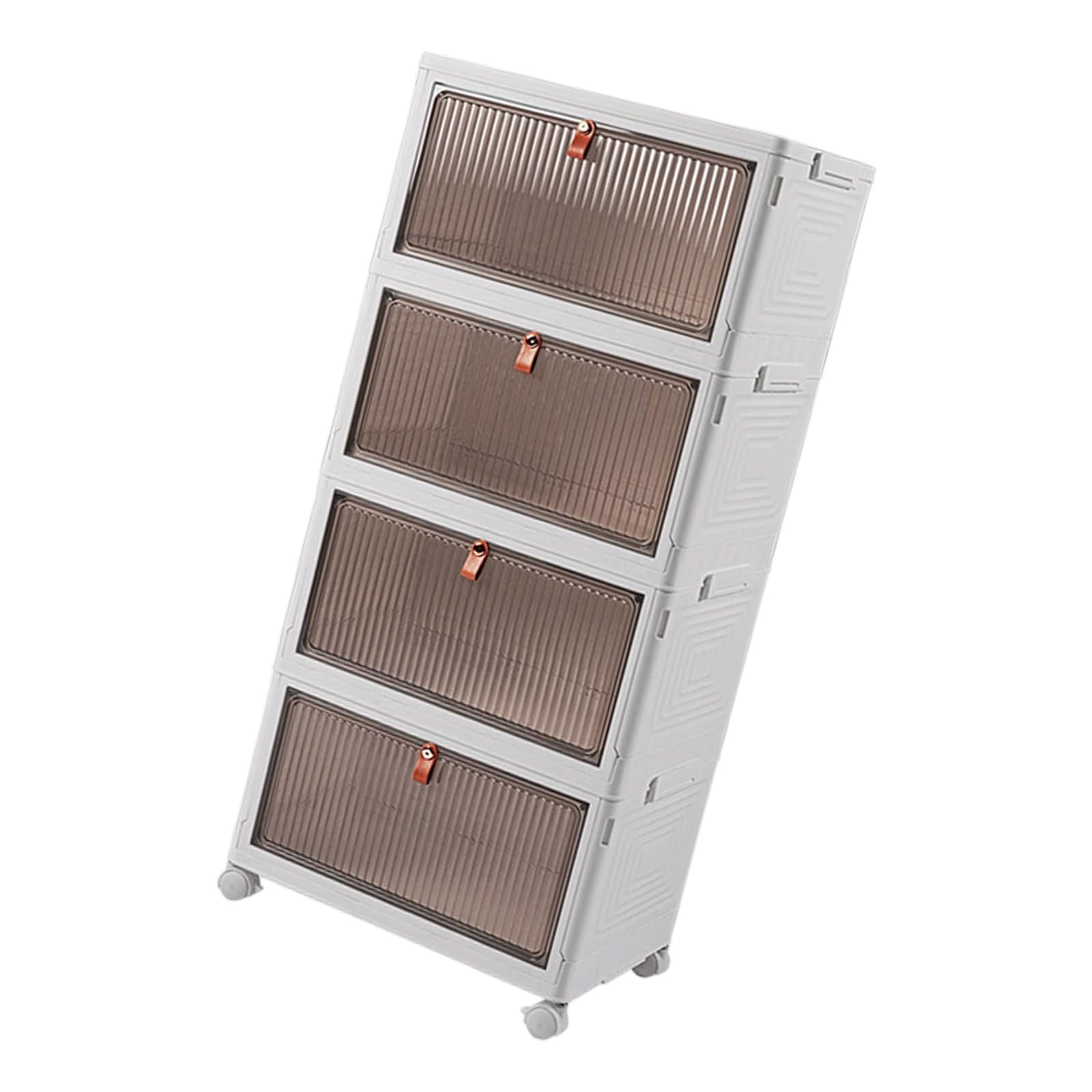 Kaeltsyn Sturdy Organizers Featuring Stackable Designs and Roller for Household Use Bin