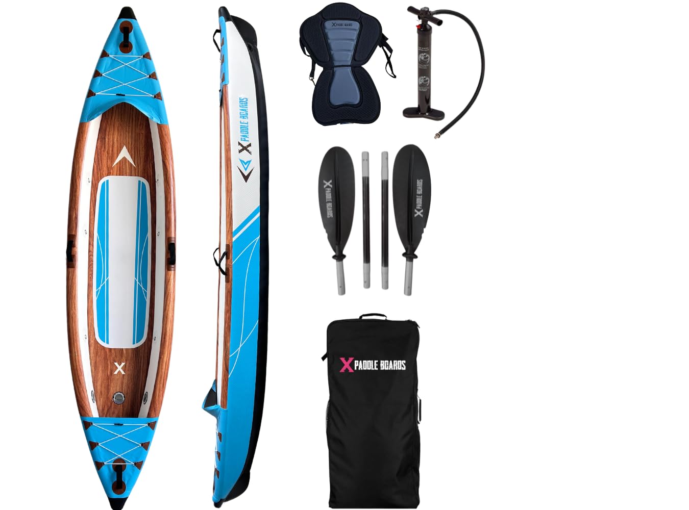Canoa Kayak Inflable 1 Plaza Dropstitch 366 x 75 x 42 cm K-Blue