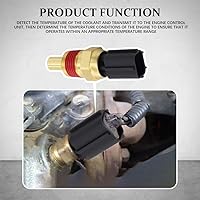 Vista 4 de Engine Coolant Temperature Sensor, Temperature Sending Unit, Water Temp Sender Sending Unit Sensor, Car Accessories Compatible with Dodge Jeep