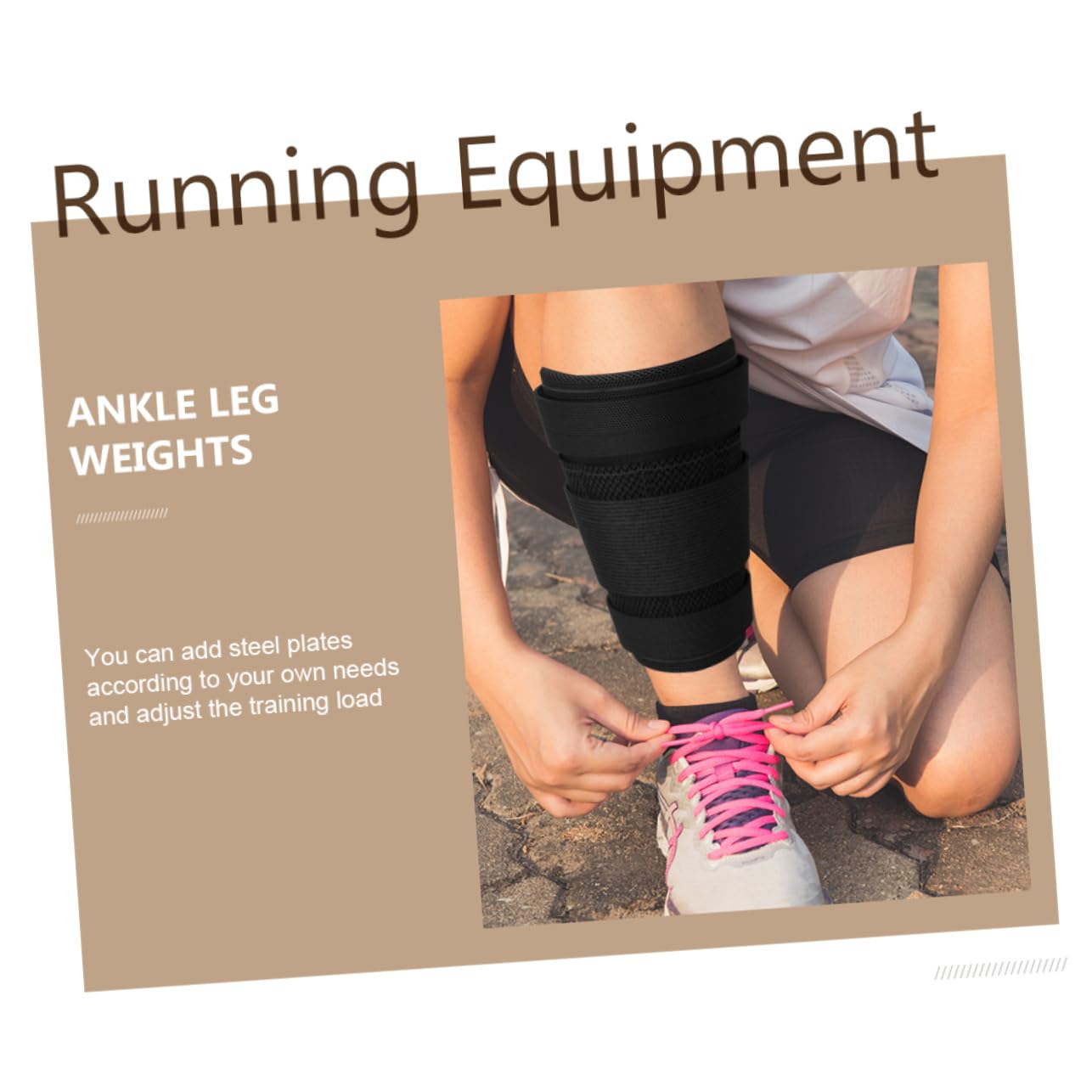 Gatuida Pesi Caviglia Regolabili con Piastra in per Allenamento Outdoor Fitness Jogging Passeggiate Traspiranti e Resistenti con Cuciture Rinforzate