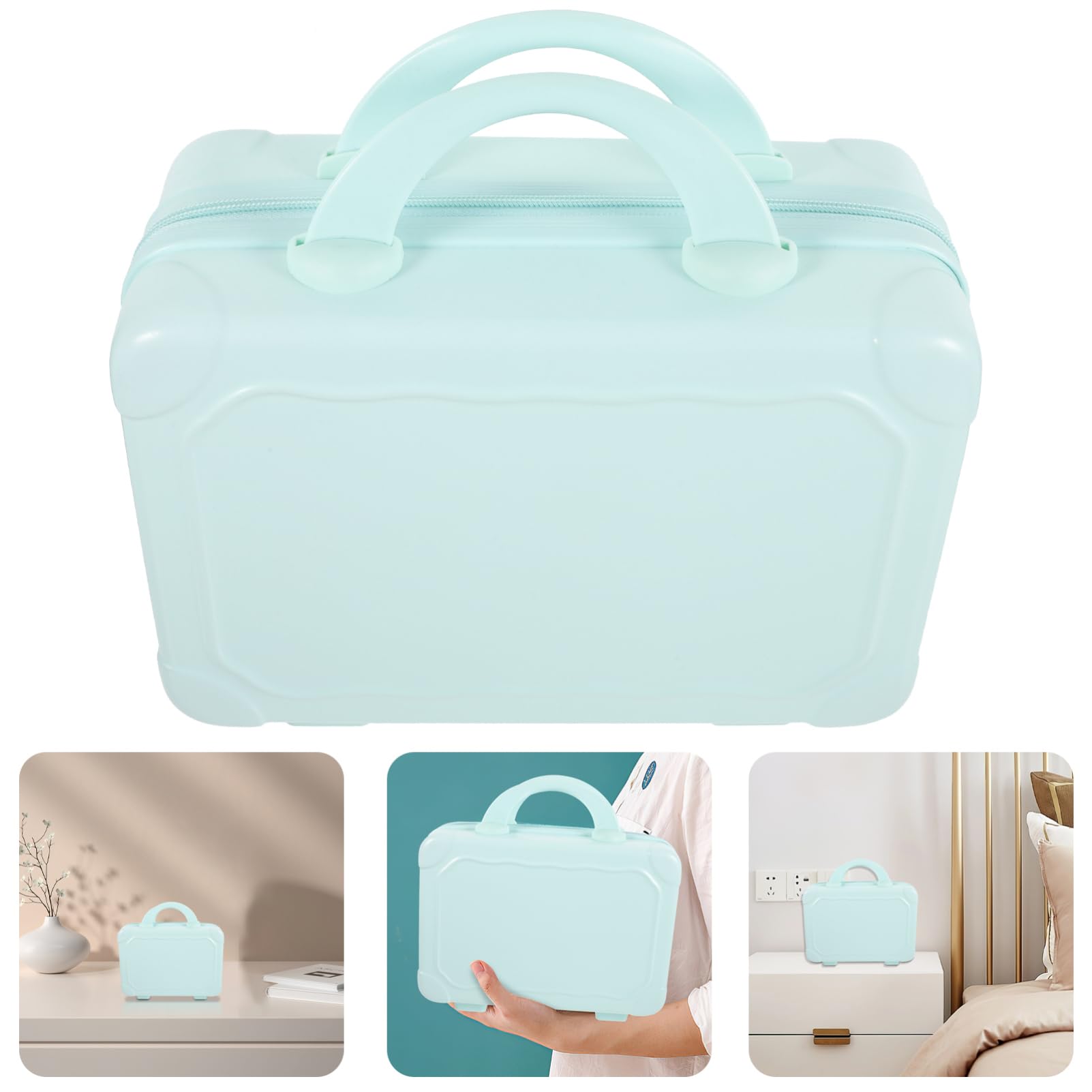 Neceser De Viaje Bolsa De Maquillaje Estuche Rígido Práctico y Duradero Adecuado Para Cosméticos