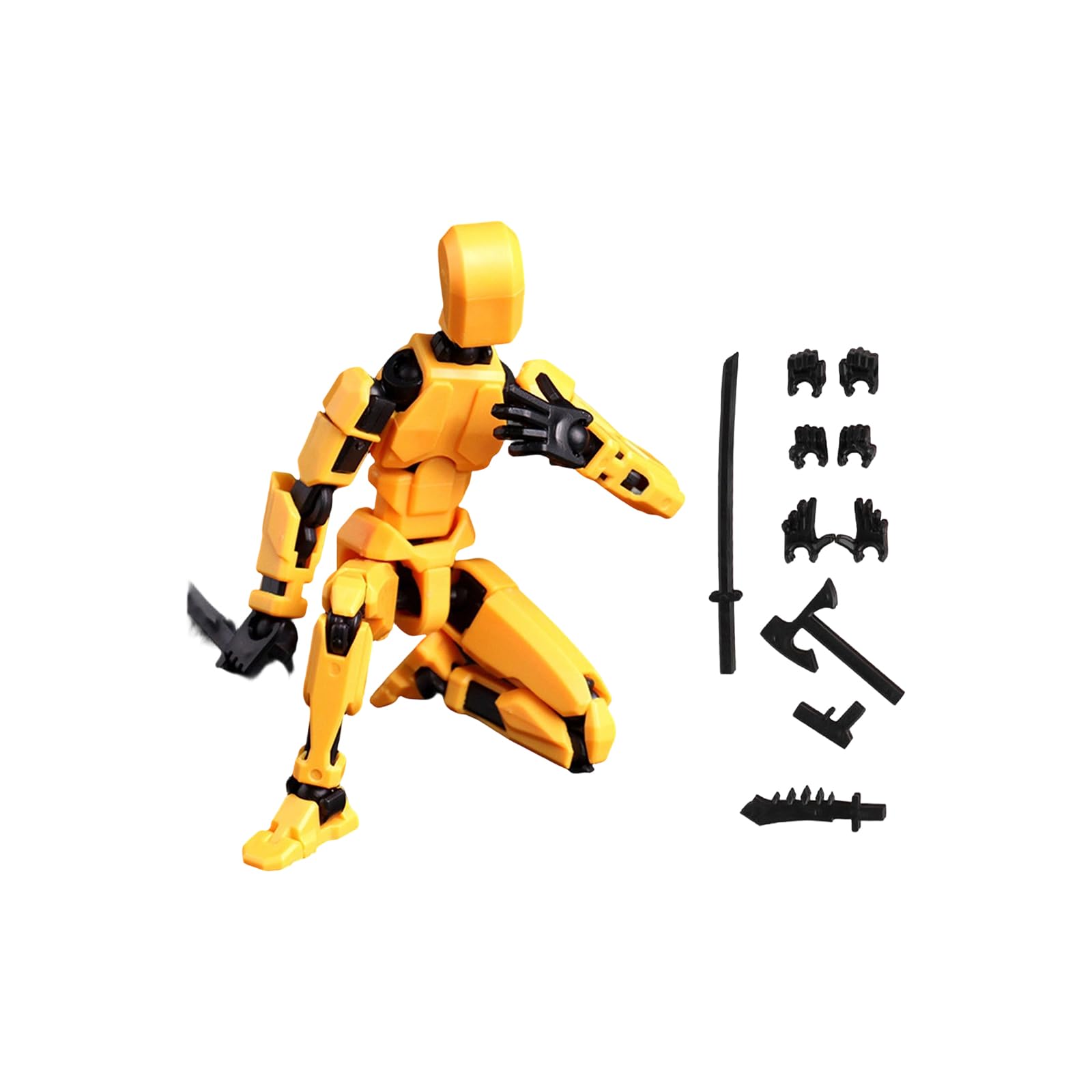 T13 Action Figure Hip Hop Multi-functional Doll Action Figures Toys Stick Multi Joints Movable Desktop Decoration A05