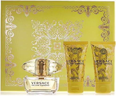 Versace Yellow Diamond 3 Piece Gift Set for Women, packaging may vary