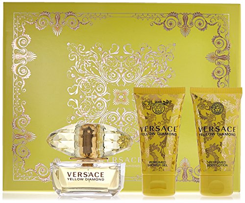 Versace Yellow Diamond 3 Piece Gift Set for Women, packaging may vary