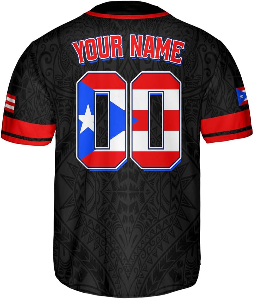 Personalized Puerto Rico Baseball Shirt Custom Team Name Puerto Rican Baseball Jersey, Puerto Rican Baseball Men