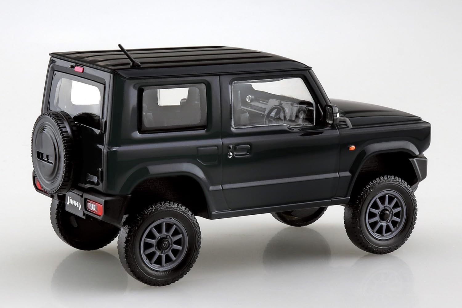 Aoshima Bunka Kyozai (Aoshima Raku-Pla Snap Kit No. 09CU-BB Suzuki JB64 Jimney Custom Wheel (Blue ish Black Pearl 3), scala 1/32 modello in plastica