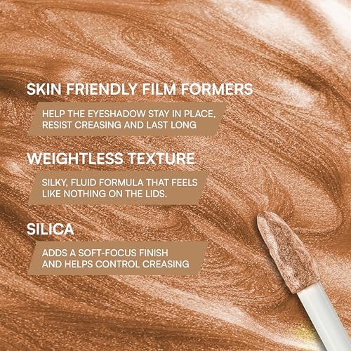 Image of Dream Beauty Dreamscape Liquid Eyeshadow | Long-Wear Metallic Shimmer Eye Makeup | Lightweight, Blendable, Quick Dry Formula | Smudge-Proof & Non-Transfer | 10gm | (HALLEY'S COMMET)