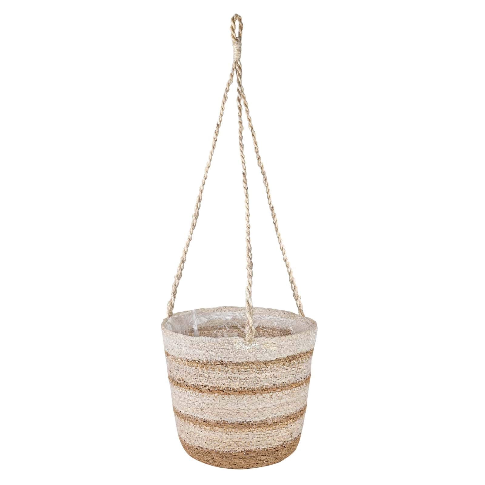 Pots à Plantes en Herbe de MerNaturelle 3 pcs | Cache-pots tressés élégants pour salon et terrasse, 3 tailles pour valoriser vos plantes et apporter une touche végétale.