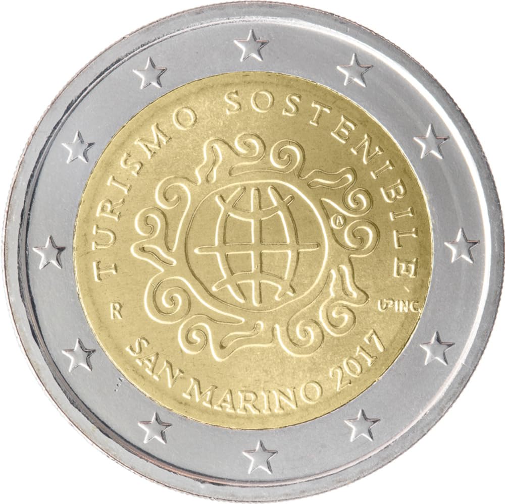 SM17TO39 Pièce spéciale 2 euros 2017 San Marin Tourisme