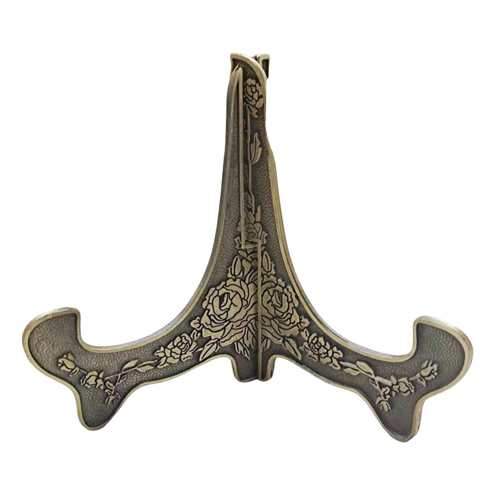 Qusinfc Professional Grades 8Inch Display Stand for Collections and Gifts Sturdy Kirsite Metal Plates Display Holder Metal Mixture Plates Stand