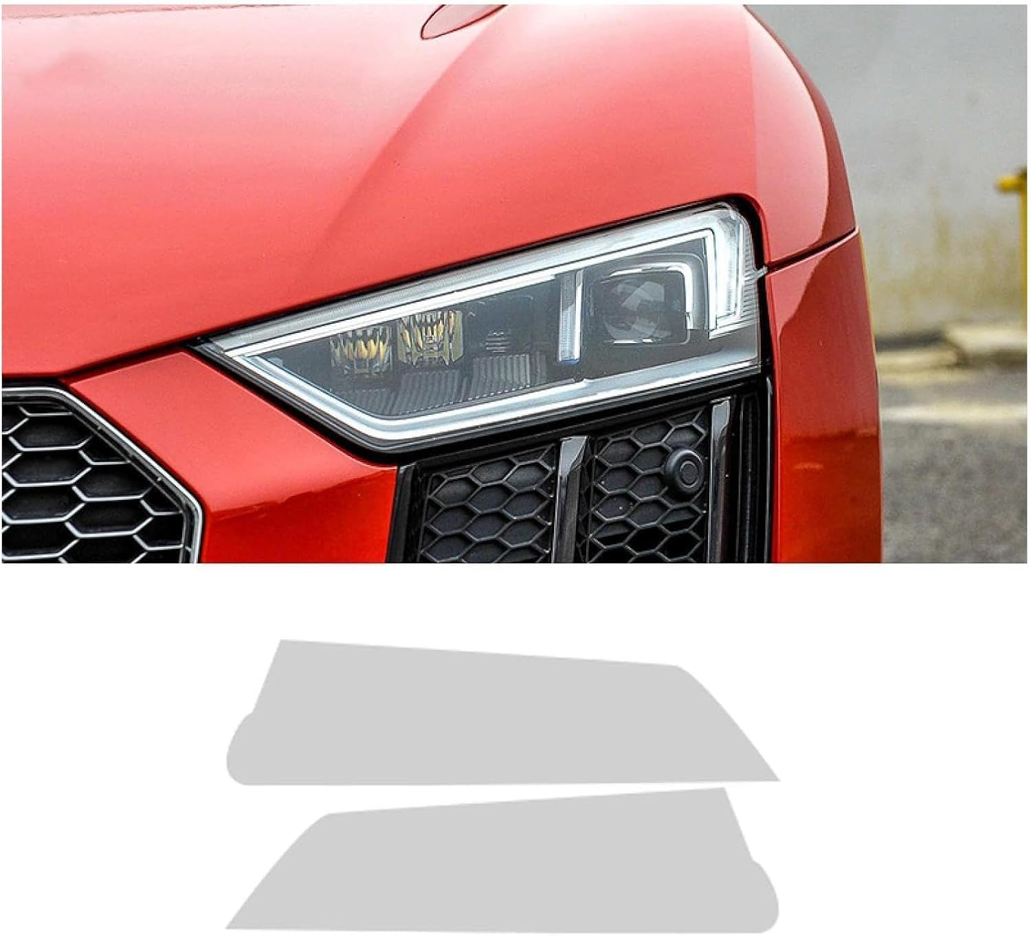 SamLng Car Front Light Film for R8 2016-2021 Precut Headlight Protective Film Car Front Headlamp Protection Film car Lights Film Headlight Anti-Scratch Non-Yellowing Protective Film