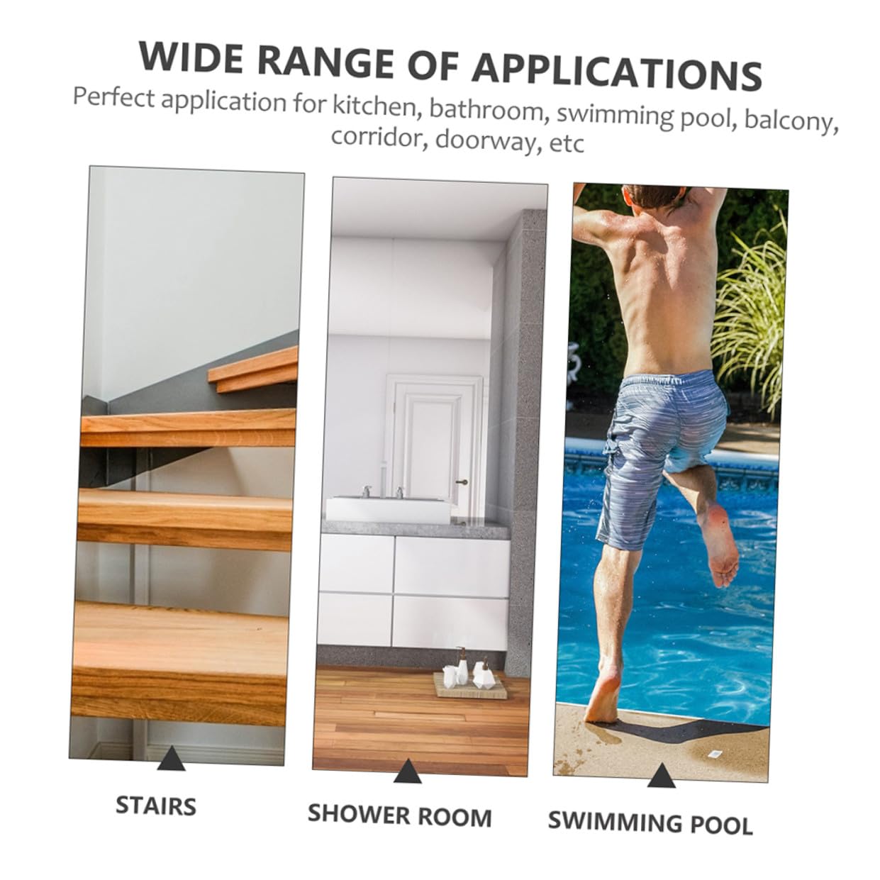 10 Tiras Antideslizantes para Bañera y Escalera de Peva, Cinta Segura y Transparente para Suelo, Adecuado para Baños y Escaleras, Paquete de 10 Unidades