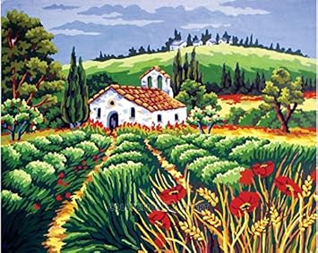 Needlepoint printed canvas