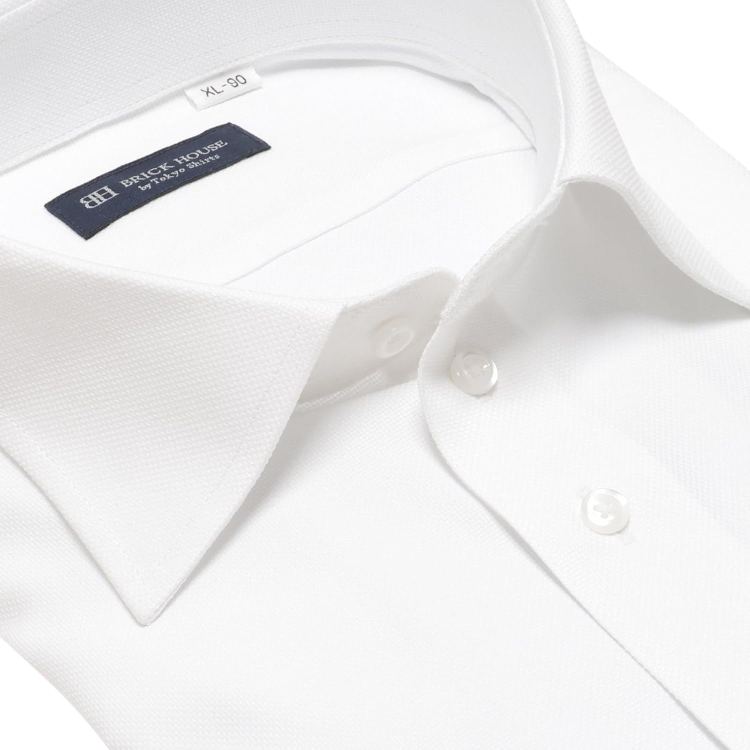 [BRICKHOUSE] ワイシャツ COFREX ワイド 長袖 形態安定 大きいサイズ メンズ BM01J501AB13W2C-9