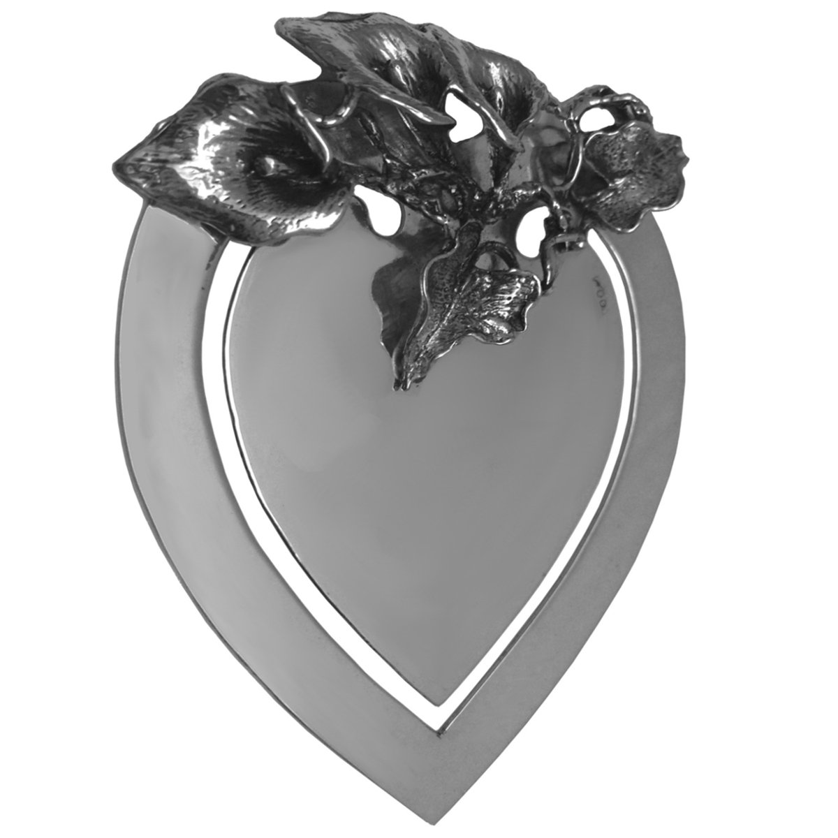 Viennagold - Segnalibro Calla in vero argento 925, 7 x 5,5 cm