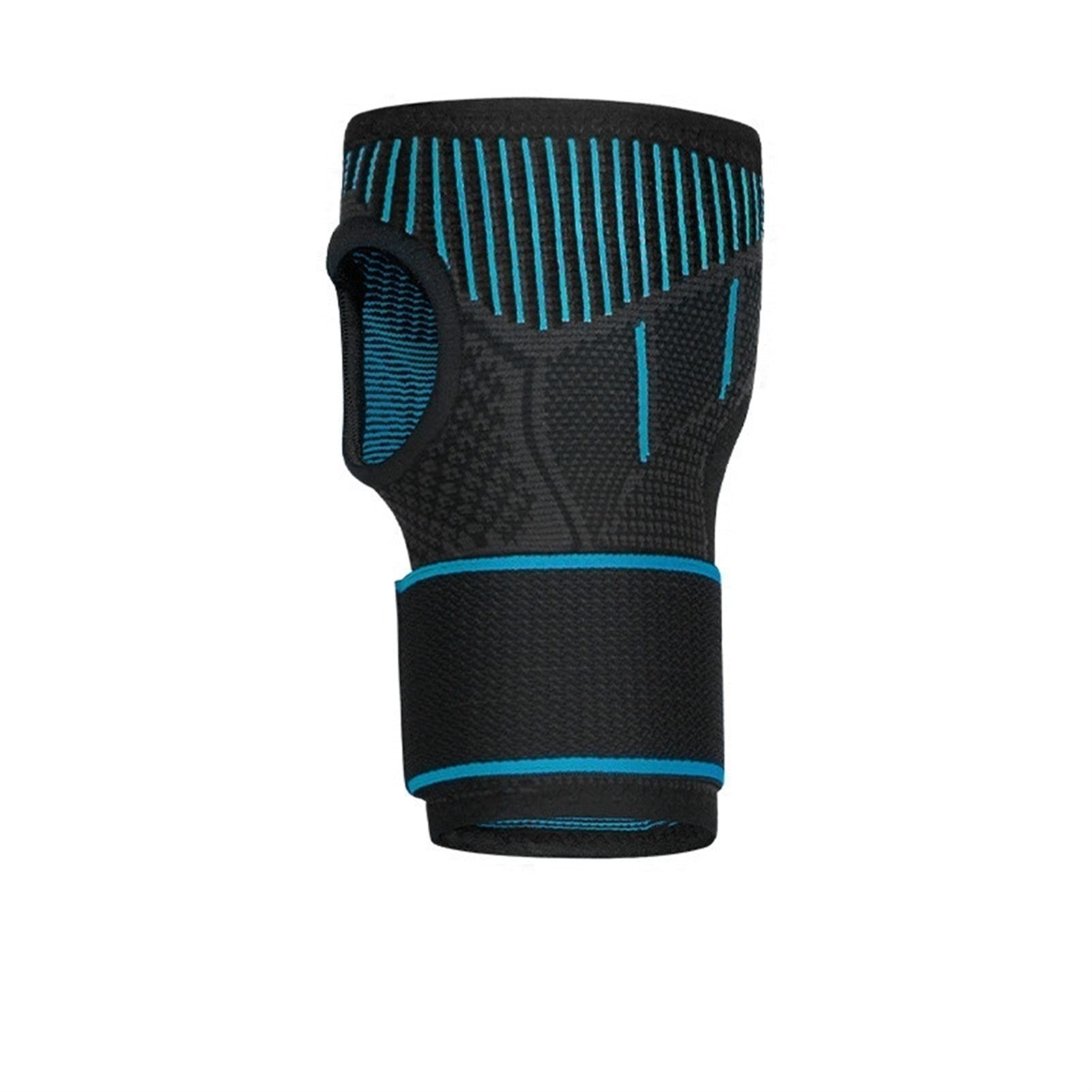 LIZHE Pressurized High Elastic Wrist Bandage Compression Glove Palm Support Wraps Outdoor Sports Arthritis Carpal Tunnel Hand Brace Strap Unisex 1PCS (Color : Black Blue)