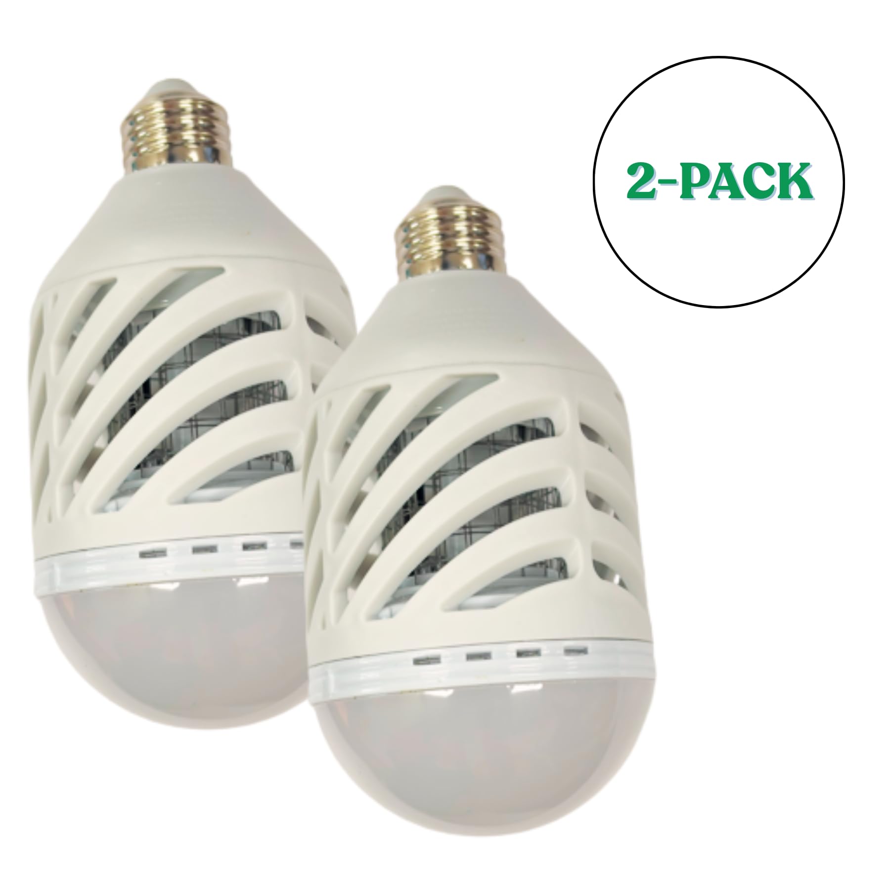 Black Flag Lampadina elettrica anti-insetti da 9 Watt, confezione da 2, per interni ed esterni, adatta a prese standard, trappola per insetti