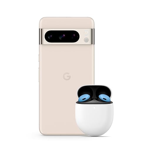 Google Pixel 8 Pro Porcelaine, 128GB + Buds Pro Bleu Azur