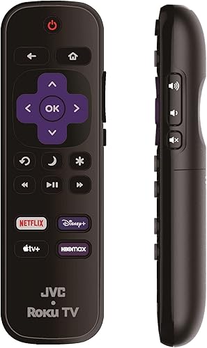 Miniatura 2 de Control remoto de repuesto OEM compatible con todos los televisores LED inteligentes JVC HDR Roku Solo funciona con JVC Roku TV, no para Roku Stick