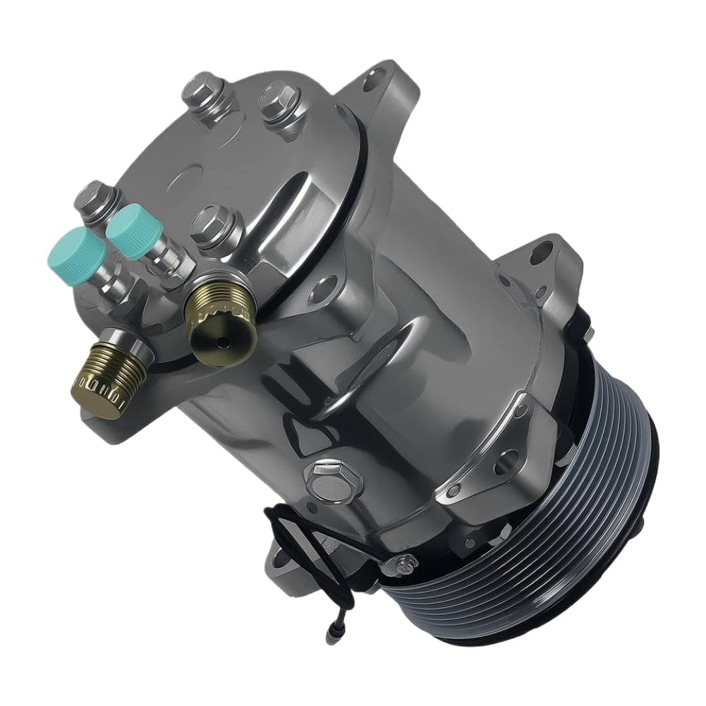 Air Conditioning Compressor Sanden 508 Style 8 Groove Pulley Silver HC5004C