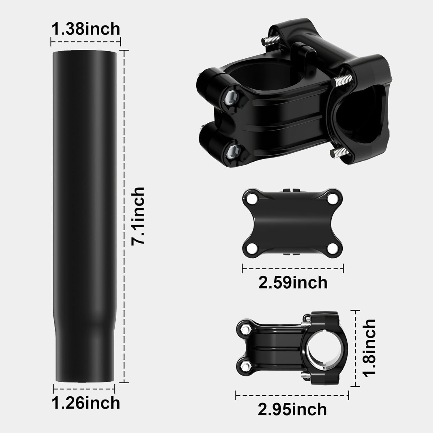 Supporto Starlink Gen 3 per RV con Scala, Adattatore per Tubo V3 Regolabile a 160°, Kit di Montaggio Starlink per Auto, SUV, Yacht, Staffa di Fissaggio per Palo (Adatto per Pali da 0,9-1,1")