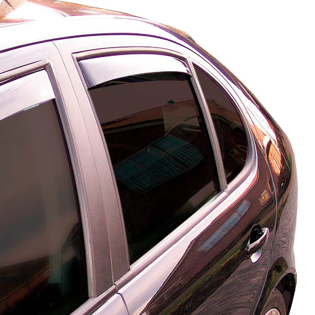 ClimAir Déflecteurs latéraux Master Noir (arrière) compatible avec Renault Arkana 2020-