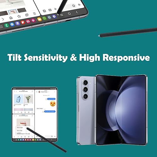 Miniatura 5 de Galaxy Z Fold 5 S Pen Fold Edition para Samsung Galaxy Z Fold5 5G Slim S Pen Galaxy S Pen 5 Fold Edition Stylus EJ-PF946BBEGWW, con puntas de