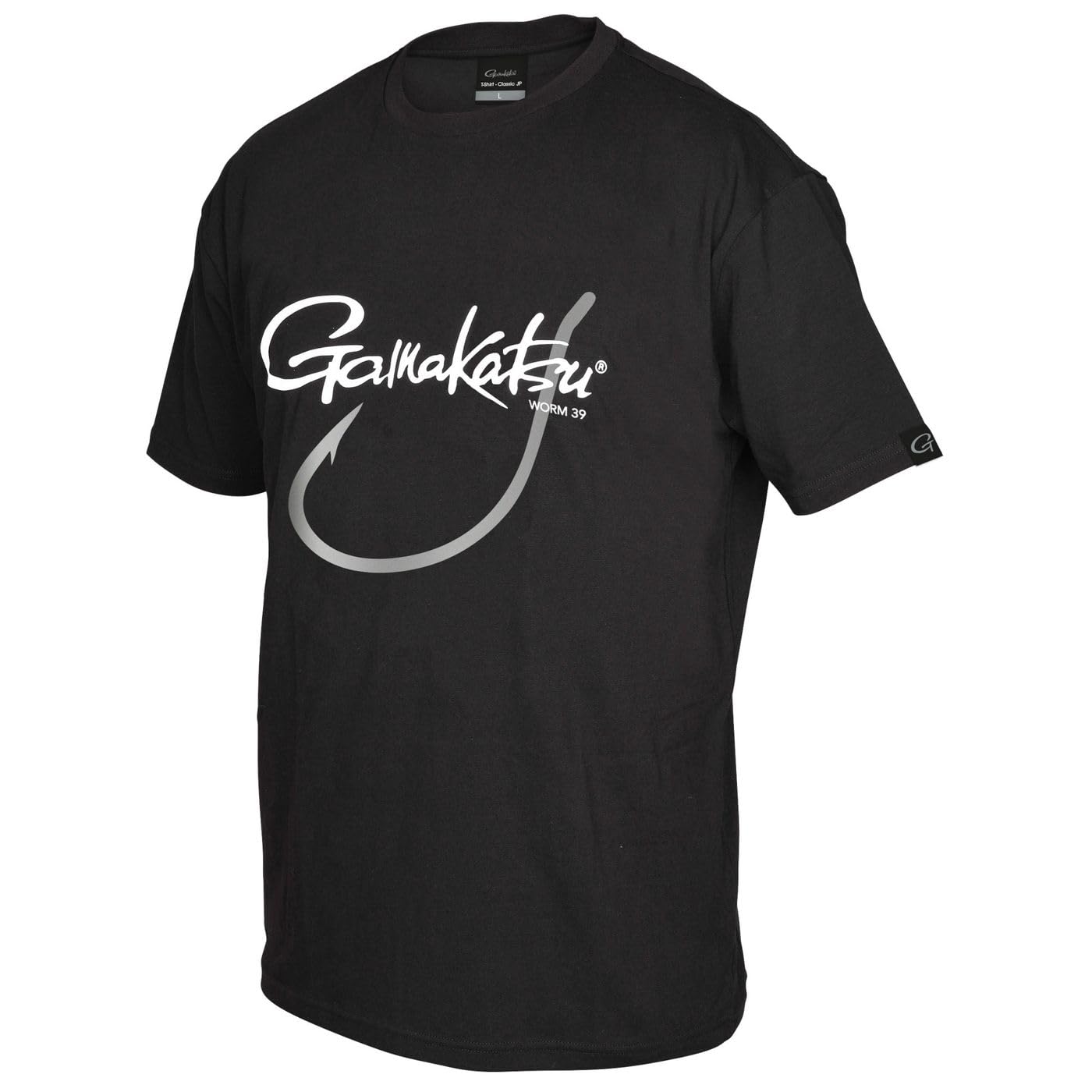 Gamakatsu T-Shirt Worm 39 Black - Tshirt, Größe:M