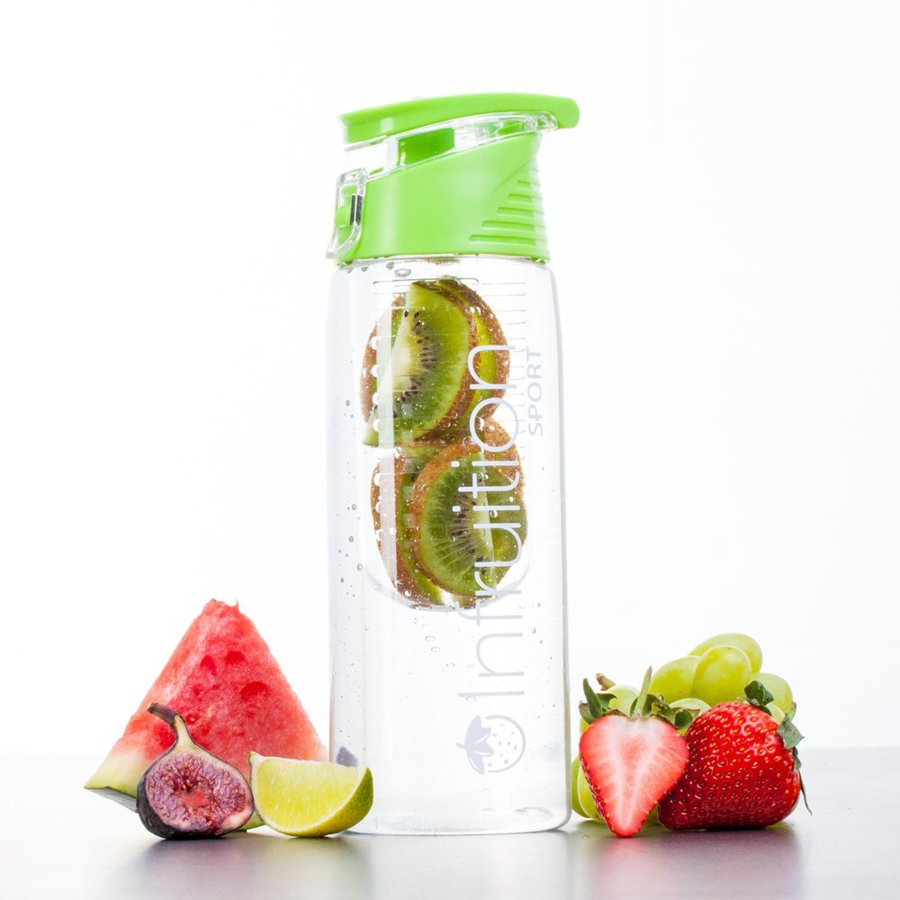 Sport Fruit Infused Water Bottle – Green – 700 ml