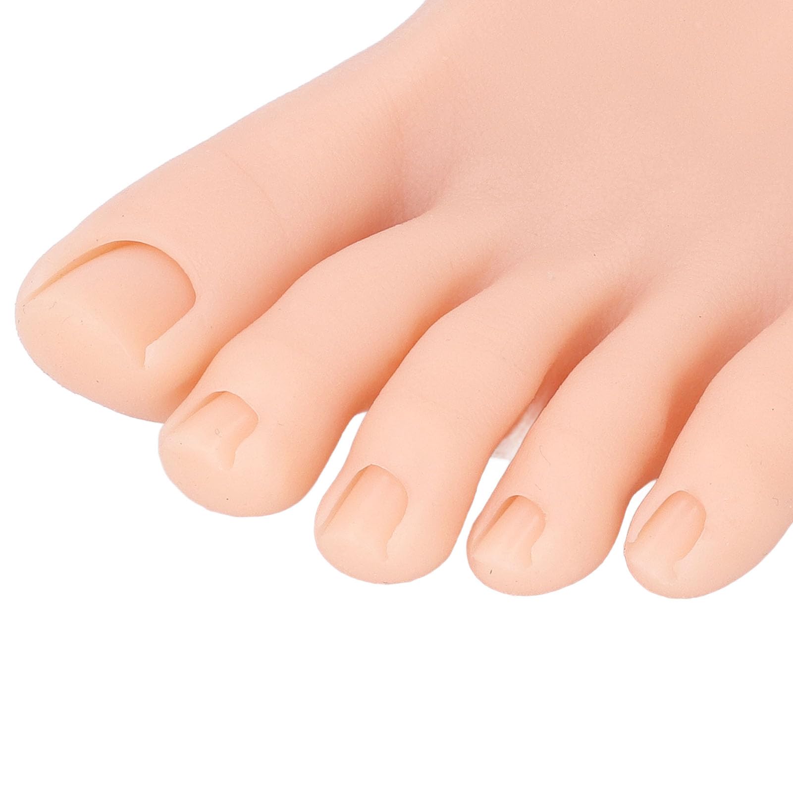 Pongnas Silikonowy Model Stopy do Treningu Paznokci do Praktyki Manicure Nail Artist Home Studio