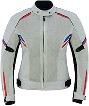 LOVO Perforated three-layer summer motorcycle jacket for women (grey)