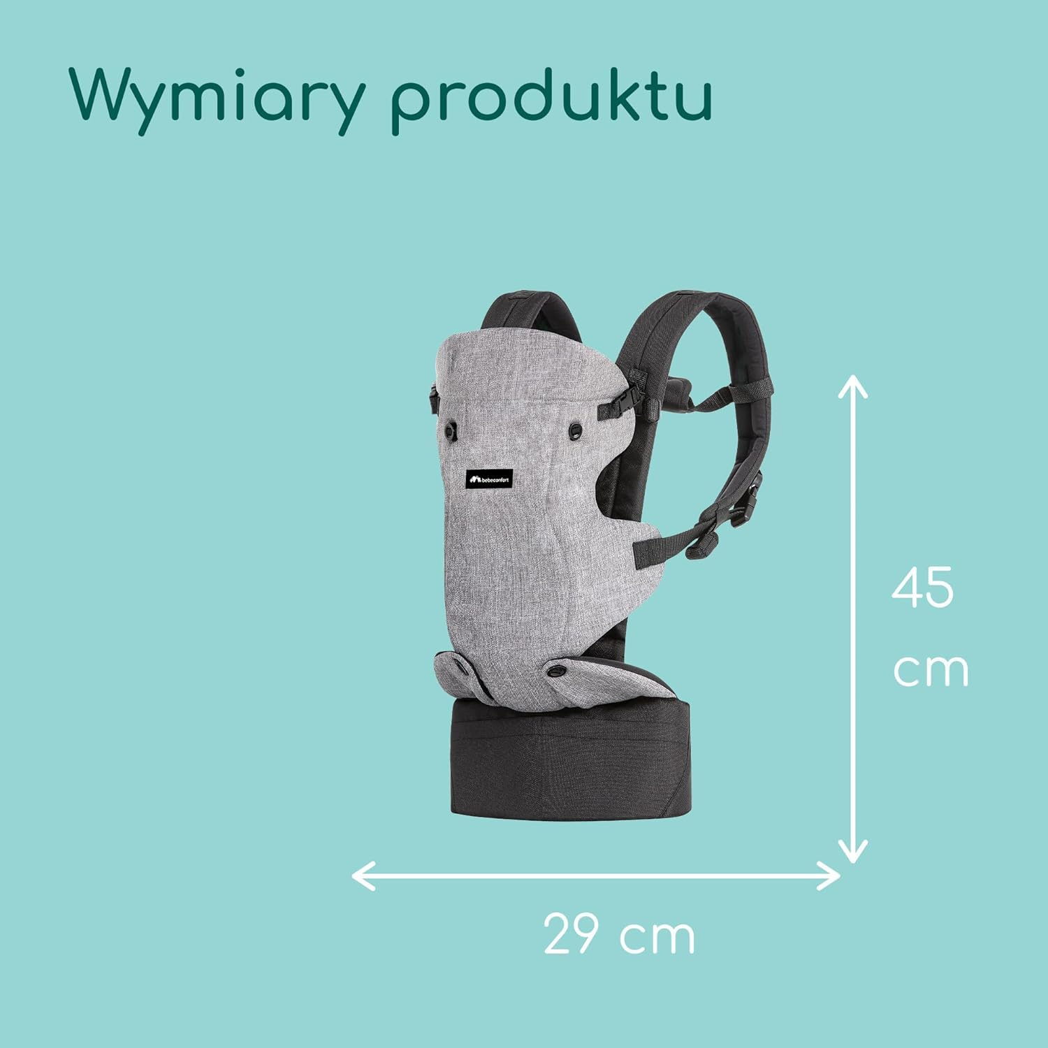 Bebeconfort Nosidełko Go4 Baby Carrier, od Urodzenia do 3 lat, 0–15 kg, Black Chic