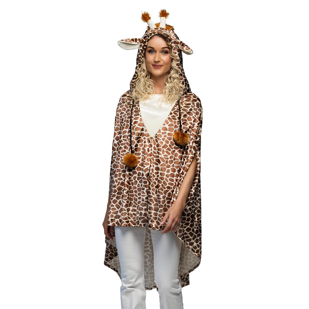 Boland - Luxury Animal Poncho, Cape, Costume Accessory, Accessory for Festival, Carnival or Theme Party