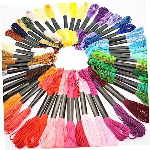 Kit broderie point croix débutant avec toile imprimée couleurs et outils DIY