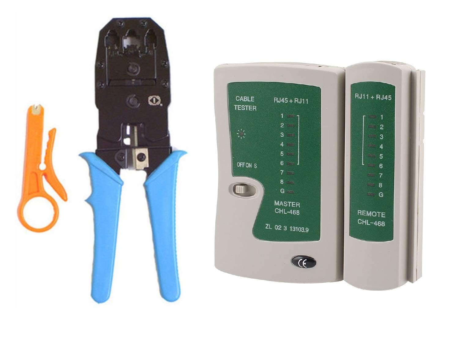 KraijjaRetail Rj45 Rj11 RJ12 UTP Cat5E/Cat6 LAN Cutter 4P4C 4P2C Crimping Tool with Network Lan Cable Tester Combo Set (B0D81C7XX4) Amazon Price History, Amazon Price Tracker