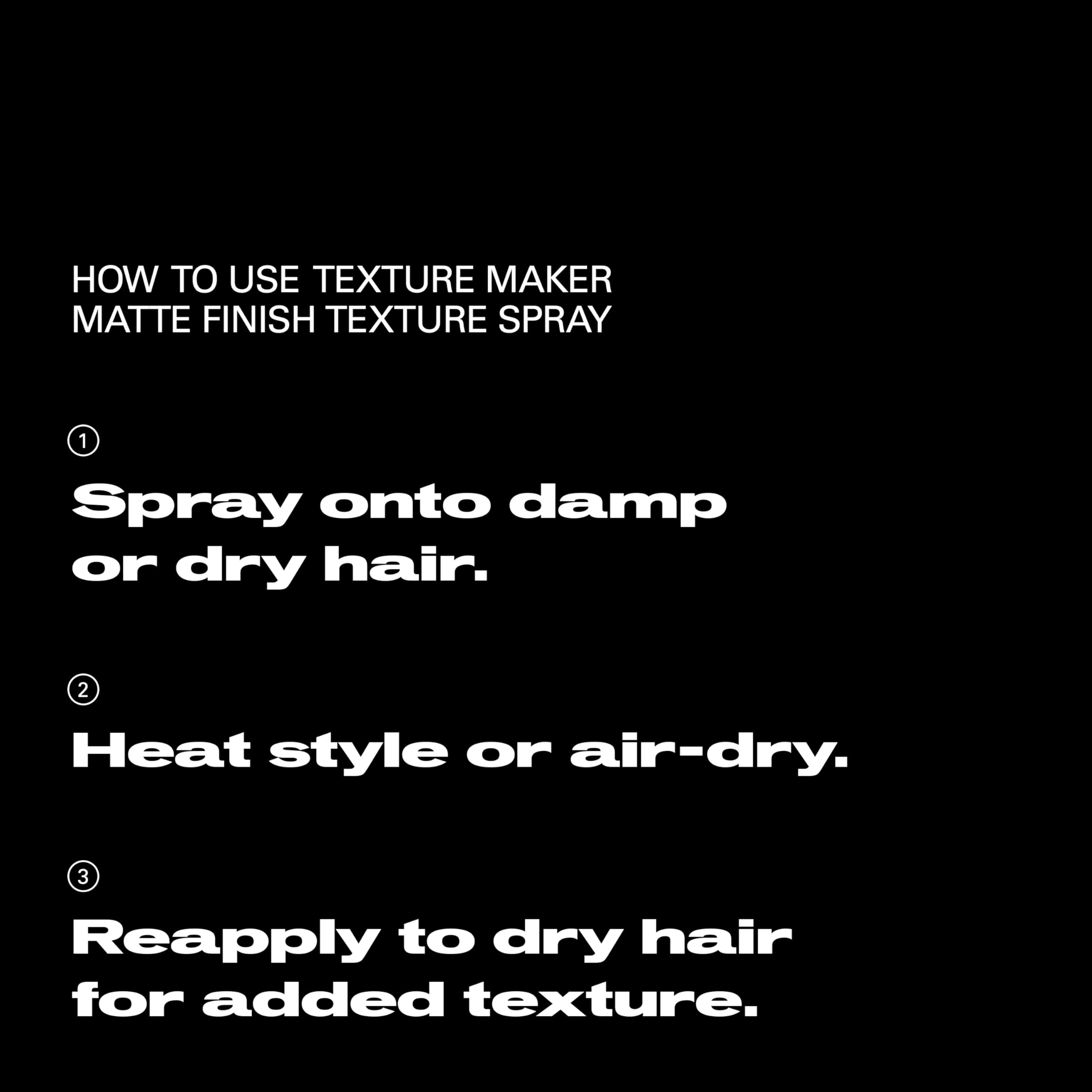 Sebastian Professional Styling Texture Maker Spray | Lightweight Hair Texturizer Spray with Medium Hold & Matte Finish | Non-Aerosol Hairspray with Sea Salt | 5.07 fl oz | Packaging May Vary