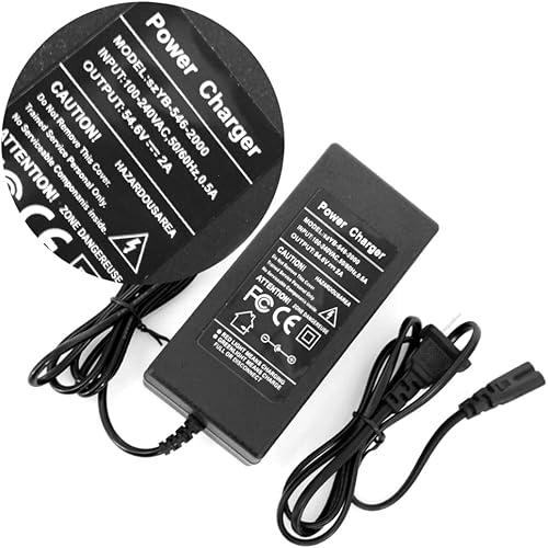 Miniatura 5 de Cargador de batería de 54.6V 2A Fuente de alimentación de 54.6V para batería de 48V 13S con enchufe DC 0.217x0.083 in / 0.217x0.098 in