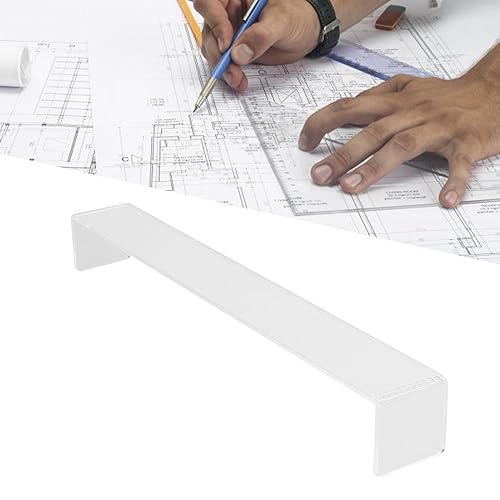 Miniatura 5 de Puente inclinado para artistas, transparente, de 17.3 pulgadas, reposamuñecas, herramienta de dibujo artístico transparente para pintar a mano