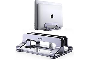 UGREEN Dual Laptop Holder Vertical Stand for Laptops Up to 17.3 Inches
