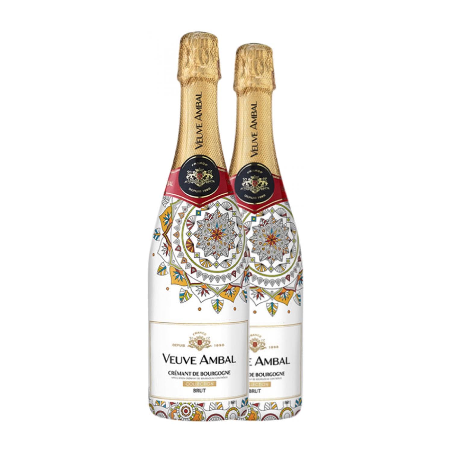 Veuve Ambal Collection Mandala Crémant Brut Bourgogne 75 cl Espumoso blanco (Caja de 2 Botellas de 75 cl)