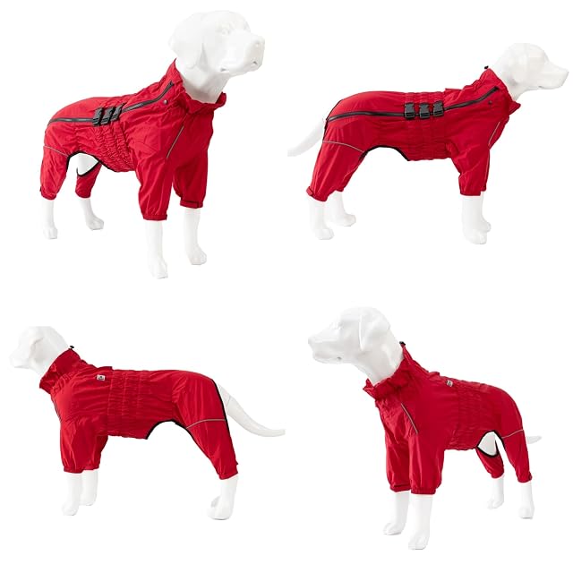 Foto 4 de 8 de Chaqueta Impermeable para Perros, Chaqueta Impermeable Ligera Reflectante de Seguridad para Perros