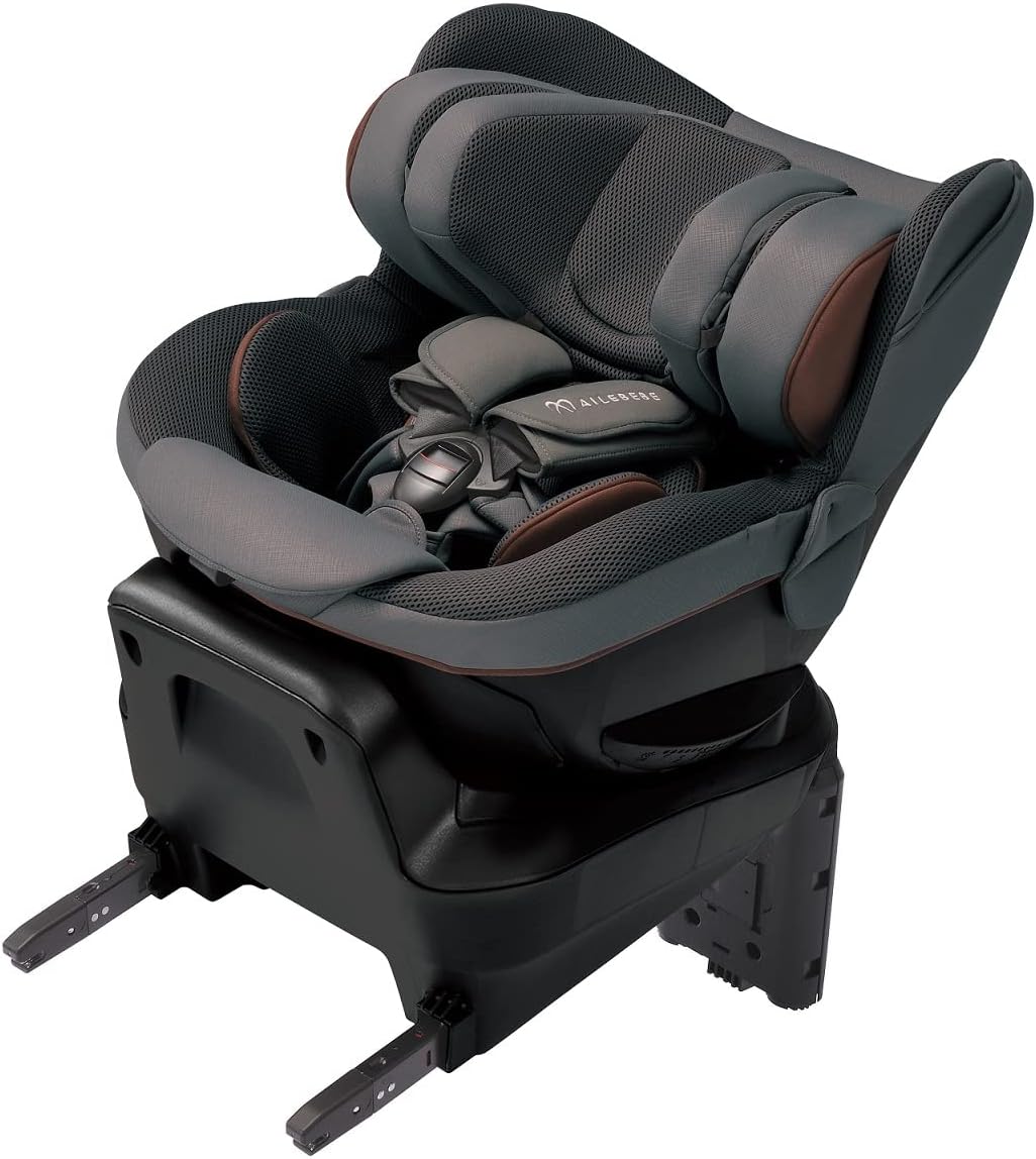 カーメイト エールベベ チャイルドシート 新生児 から使える R129適合 Isofix 固定 回転型 クルット R グランス ブリアンアッシュ ジャンピングハーネス搭載 Bf143 サンシェード L 国内配送