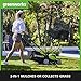 Greenworks G40LM41 Cordless Lawnmower for Lawns up to 500m², 41cm Cutting Width, 50L Bag WITHOUT 40V Battery & Charger, 3 Year Guarantee